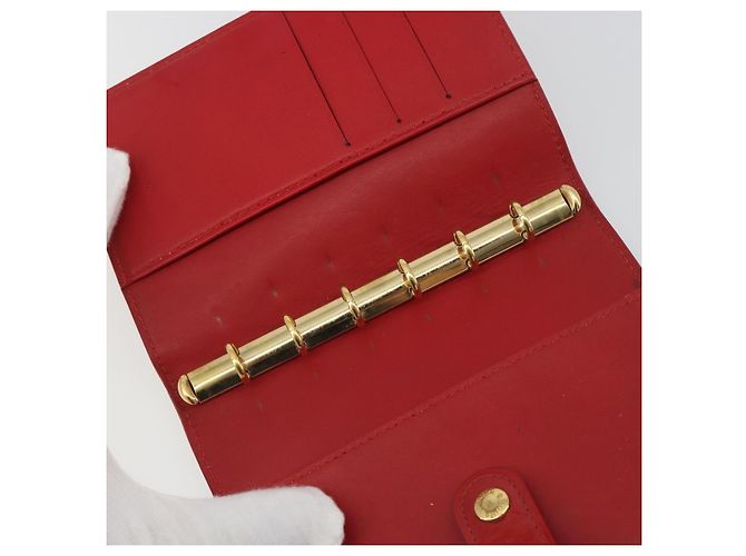 LOUIS VUITTON Monogram Vernis Agenda PM Planner Cover Red R21016 LV Auth bs36647 Roja - vista 19