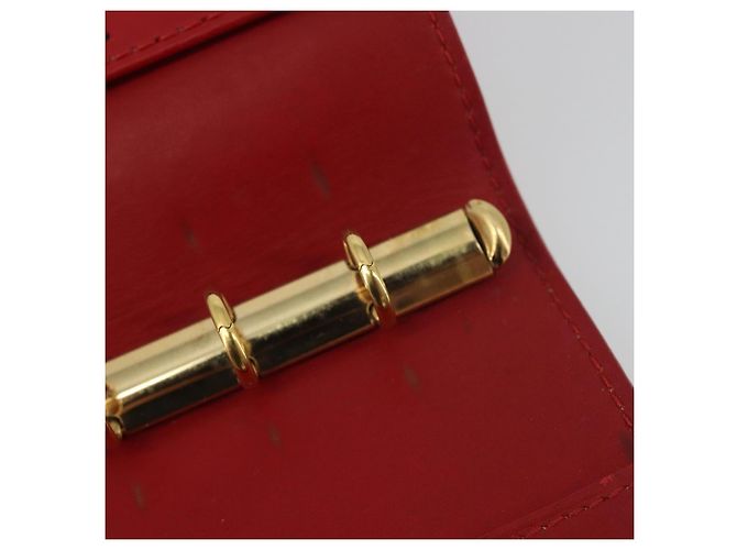 LOUIS VUITTON Monogram Vernis Agenda PM Planner Cover Red R21016 LV Auth bs36647 Roja - vista 20
