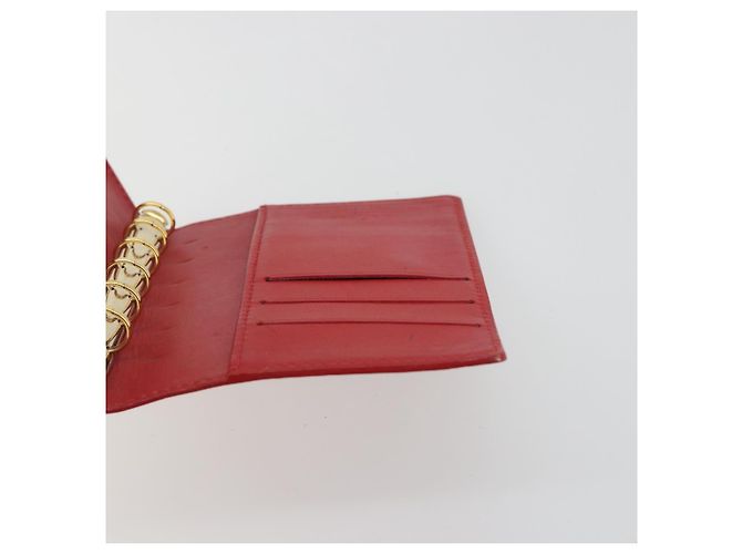 LOUIS VUITTON Monogram Vernis Agenda PM Planner Cover Red R21016 LV Auth bs36647 Roja - vista 21