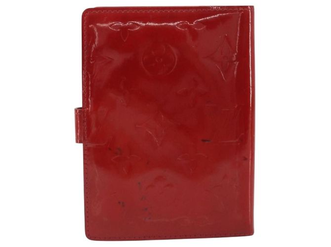 LOUIS VUITTON Monogram Vernis Agenda PM Planner Cover Red R21016 LV Auth bs36647 Roja - vista 3