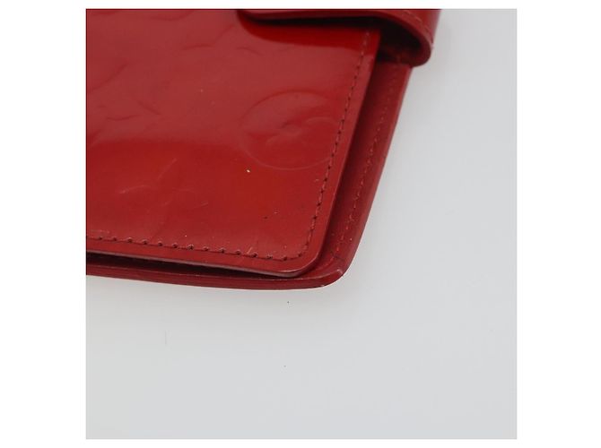 LOUIS VUITTON Monogram Vernis Agenda PM Planner Cover Red R21016 LV Auth bs36647 Roja - vista 8