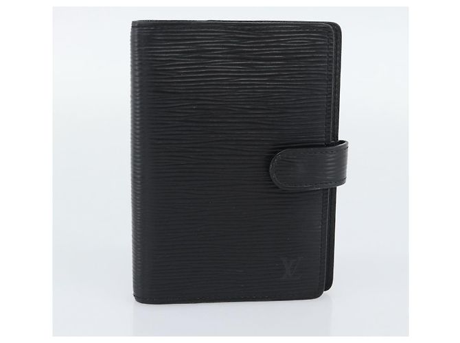 LOUIS VUITTON Epi Monogram Day Planner Cover 2 Set Black LV Auth bs36693 Negro Monograma - vista 9