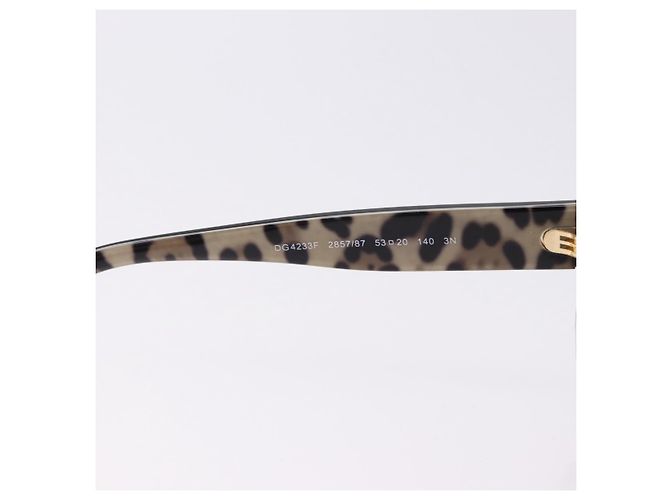 Dolce & Gabbana Occhiali da sole DOLCE&GABBANA in plastica nero e oro Auth BA14526 D'oro - vista 13