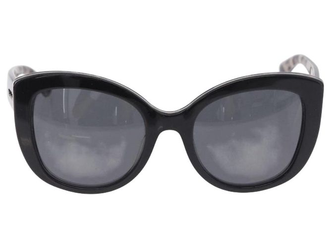 Dolce & Gabbana Occhiali da sole DOLCE&GABBANA in plastica nero e oro Auth BA14526 D'oro - vista 2