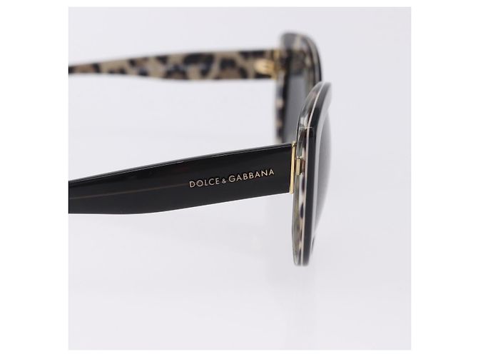 Dolce & Gabbana Occhiali da sole DOLCE&GABBANA in plastica nero e oro Auth BA14526 D'oro - vista 9