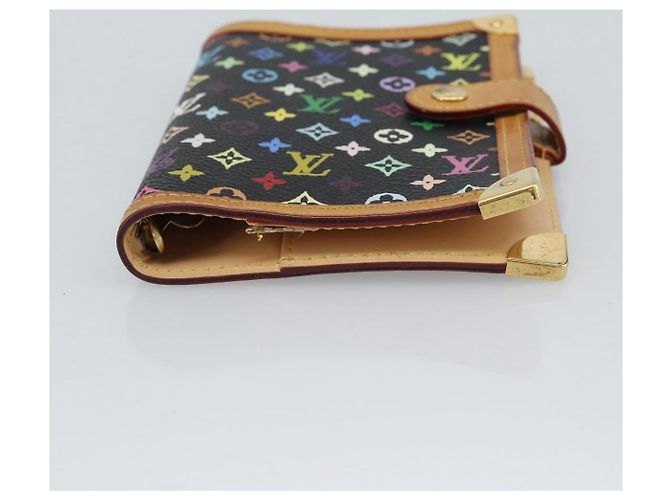 LOUIS VUITTON Monogram Multicolor Agenda PM Planner Cover R20895 LV Auth BA14615 Nero - vista 7