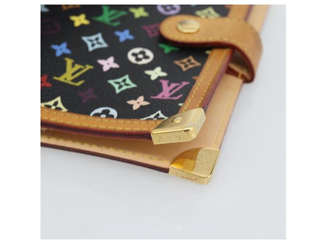 LOUIS VUITTON Monogram Multicolor Agenda PM Planner Cover R20895 LV Auth BA14615 Nero - vista 8