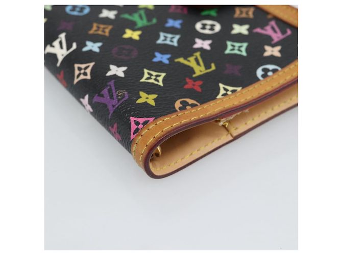 LOUIS VUITTON Monogram Multicolor Agenda PM Planner Cover R20895 LV Auth BA14615 Nero - vista 9
