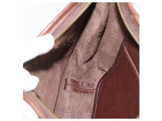 Borsa a Spalla Coach in Pelle Marrone e Oro Auth 194914A D'oro - vista 19