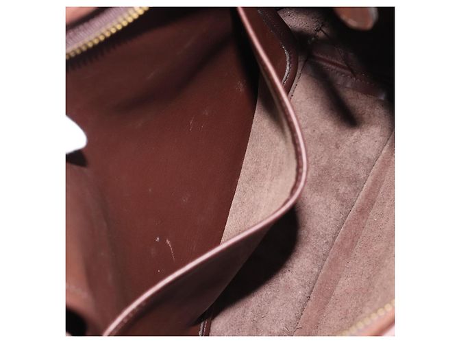 Borsa a Spalla Coach in Pelle Marrone e Oro Auth 194914A D'oro - vista 20