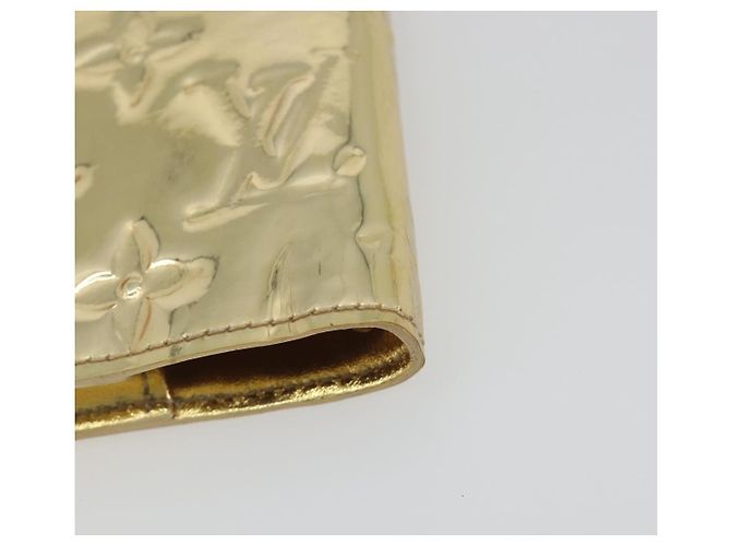 LOUIS VUITTON Monogram Miroir Agenda PM Planner Cover Gold R20962 Auth BA14630A Dorado - vista 10