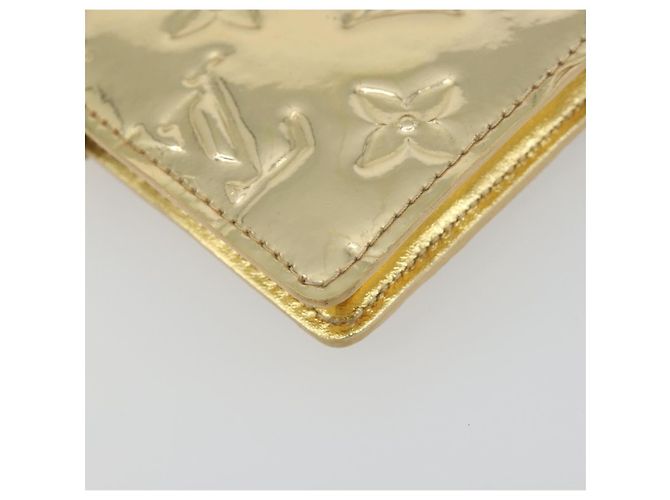 LOUIS VUITTON Monogram Miroir Agenda PM Planner Cover Gold R20962 Auth BA14630A Dorado - vista 11