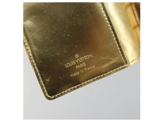 LOUIS VUITTON Monogram Miroir Agenda PM Planner Cover Gold R20962 Auth BA14630A Dorado - vista 16