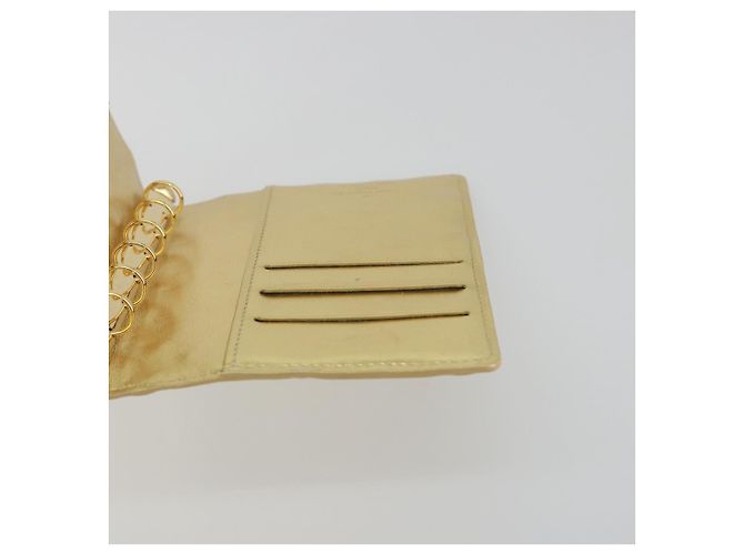 LOUIS VUITTON Monogram Miroir Agenda PM Planner Cover Gold R20962 Auth BA14630A Dorado - vista 19