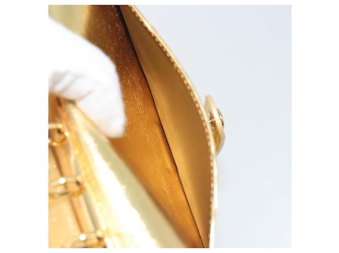 LOUIS VUITTON Monogram Miroir Agenda PM Planner Cover Gold R20962 Auth BA14630A Dorado - vista 21