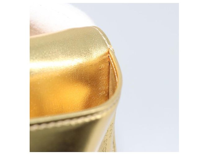 LOUIS VUITTON Monogram Miroir Agenda PM Planner Cover Gold R20962 Auth BA14630A Dorado - vista 22