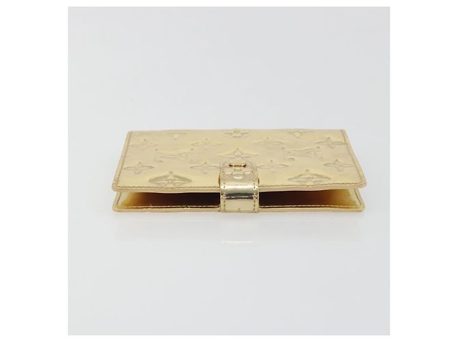 LOUIS VUITTON Monogram Miroir Agenda PM Planner Cover Gold R20962 Auth BA14630A Dorado - vista 4