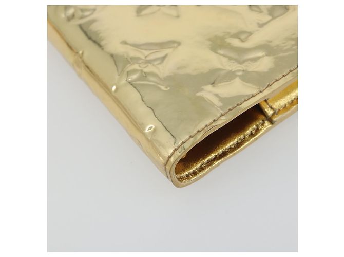 LOUIS VUITTON Monogram Miroir Agenda PM Planner Cover Gold R20962 Auth BA14630A Dorado - vista 9