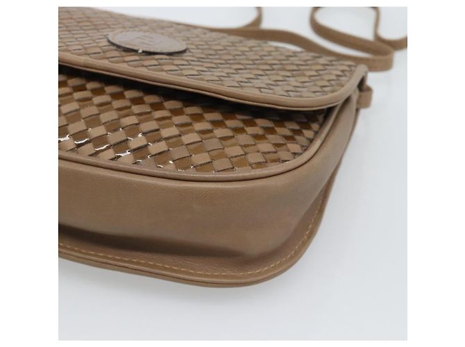 Borsa a Spalla FENDI in Pelle Marrone con Tonalità Oro Auth gh2333A - vista 10