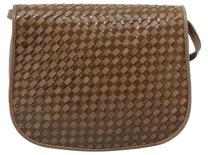 Borsa a Spalla FENDI in Pelle Marrone con Tonalità Oro Auth gh2333A - vista 3
