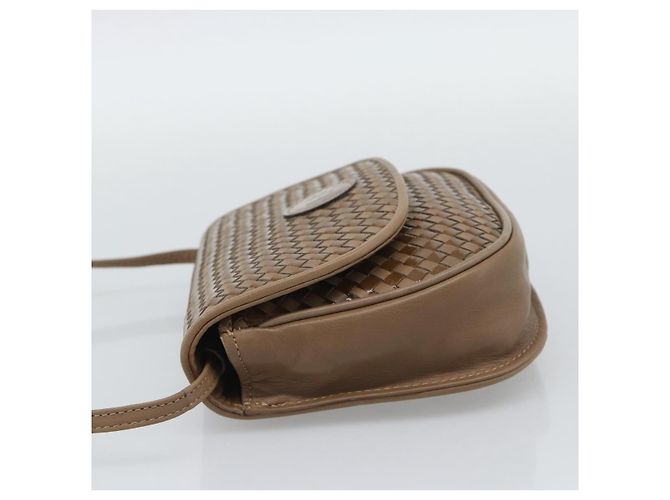 Borsa a Spalla FENDI in Pelle Marrone con Tonalità Oro Auth gh2333A - vista 4