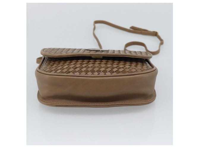 Borsa a Spalla FENDI in Pelle Marrone con Tonalità Oro Auth gh2333A - vista 9