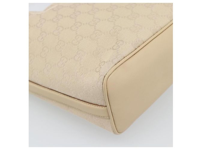 Borsa a mano GUCCI GG Canvas Beige Oro 73885 Auth gh2261A - vista 13
