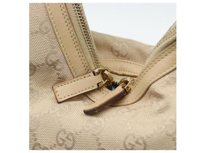 Borsa a mano GUCCI GG Canvas Beige Oro 73885 Auth gh2261A - vista 14