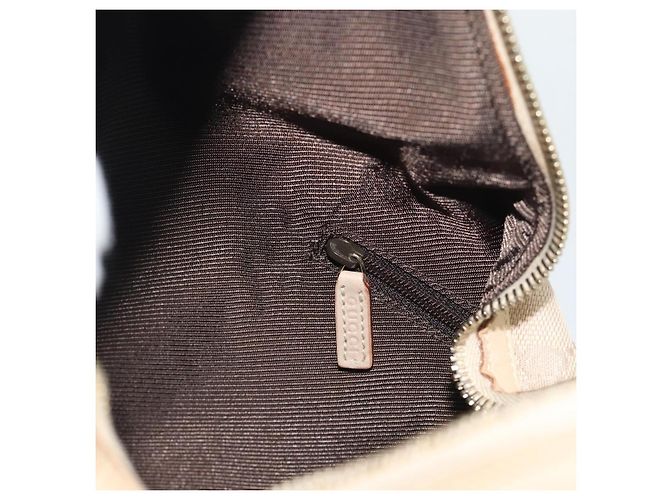 Borsa a mano GUCCI GG Canvas Beige Oro 73885 Auth gh2261A - vista 19