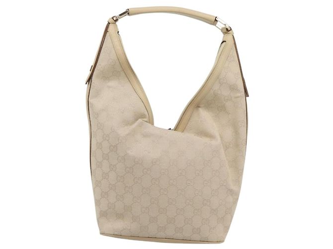 Borsa a mano GUCCI GG Canvas Beige Oro 73885 Auth gh2261A - vista 3