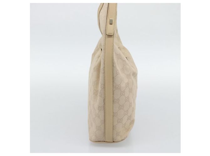 Borsa a mano GUCCI GG Canvas Beige Oro 73885 Auth gh2261A - vista 4