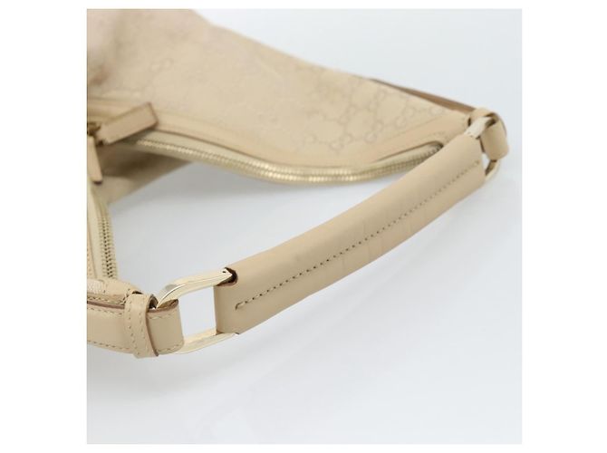 Borsa a mano GUCCI GG Canvas Beige Oro 73885 Auth gh2261A - vista 7