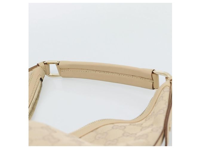 Borsa a mano GUCCI GG Canvas Beige Oro 73885 Auth gh2261A - vista 8