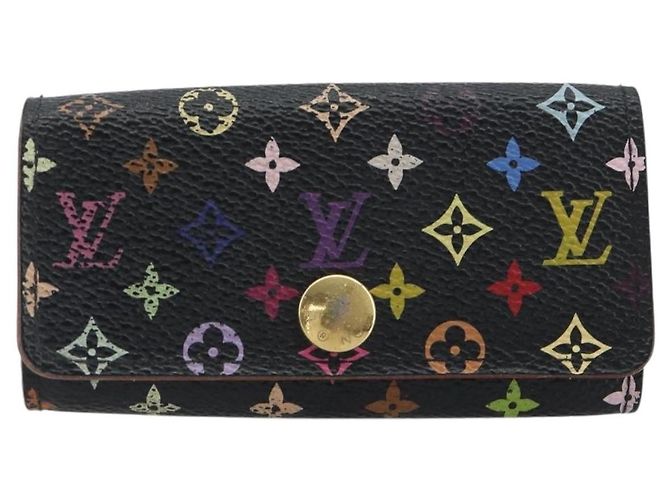 LOUIS VUITTON Monogram Multicolor Multicles 4 Key Case Black M93732 Auth 195163 Nero - vista 13