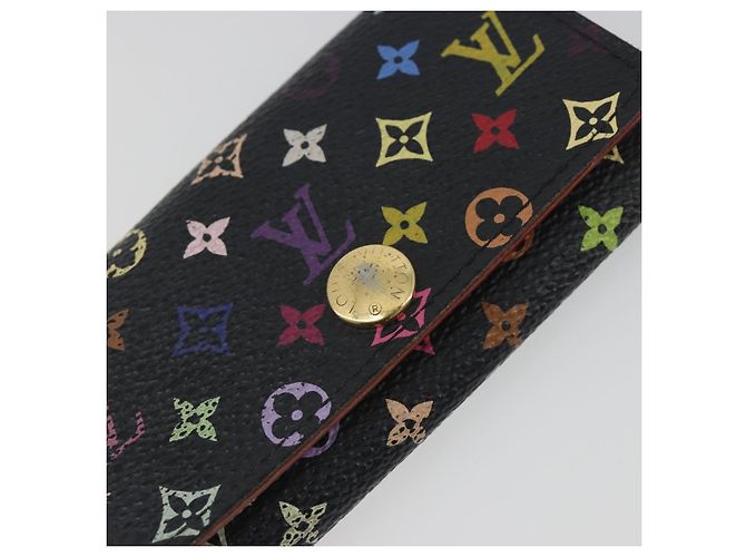 LOUIS VUITTON Monogram Multicolor Multicles 4 Key Case Black M93732 Auth 195163 Nero - vista 18