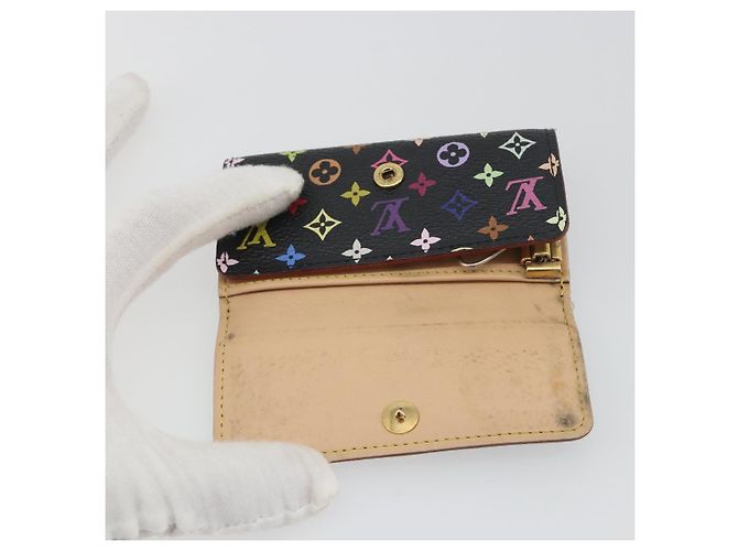 LOUIS VUITTON Monogram Multicolor Multicles 4 Key Case Black M93732 Auth 195163 Nero - vista 19