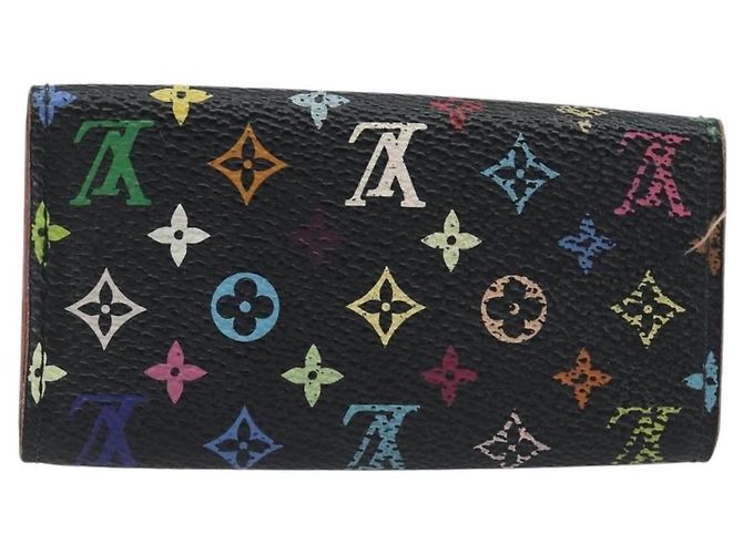 LOUIS VUITTON Monogram Multicolor Multicles 4 Key Case Black M93732 Auth 195163 Nero - vista 2