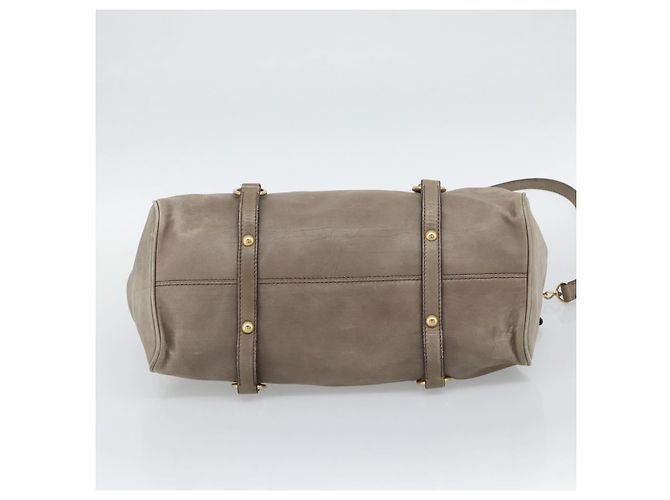 Borsa Miu Miu in pelle 2way Marrone Oro Auth 194733V D'oro - vista 11