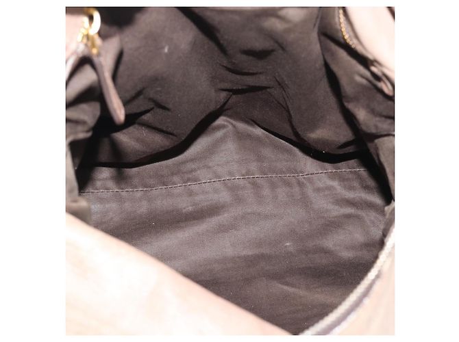 Borsa Miu Miu in pelle 2way Marrone Oro Auth 194733V D'oro - vista 19