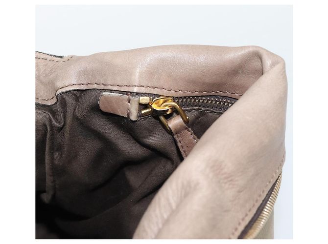 Borsa Miu Miu in pelle 2way Marrone Oro Auth 194733V D'oro - vista 22