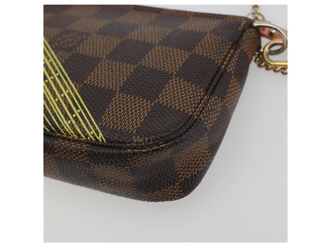 LOUIS VUITTON Damier Ebene Trunk Mini Pochette Accessoires N41433 Auth 192441A - vista 15