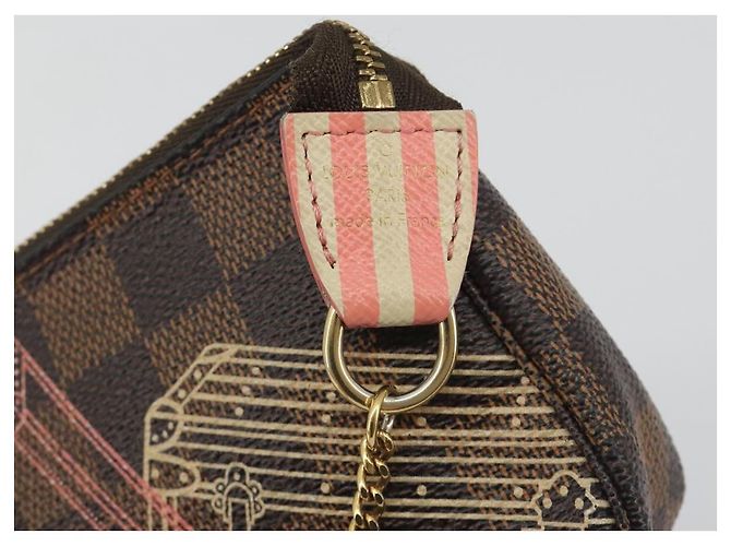 LOUIS VUITTON Damier Ebene Trunk Mini Pochette Accessoires N41433 Auth 192441A - vista 17