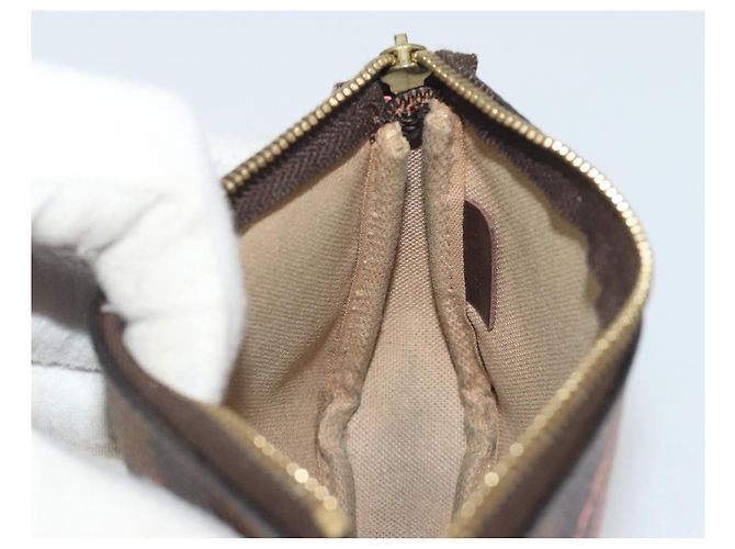 LOUIS VUITTON Damier Ebene Trunk Mini Pochette Accessoires N41433 Auth 192441A - vista 18