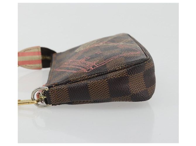 LOUIS VUITTON Damier Ebene Trunk Mini Pochette Accessoires N41433 Auth 192441A - vista 4