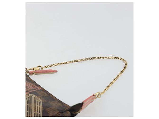 LOUIS VUITTON Damier Ebene Trunk Mini Pochette Accessoires N41433 Auth 192441A - vista 8