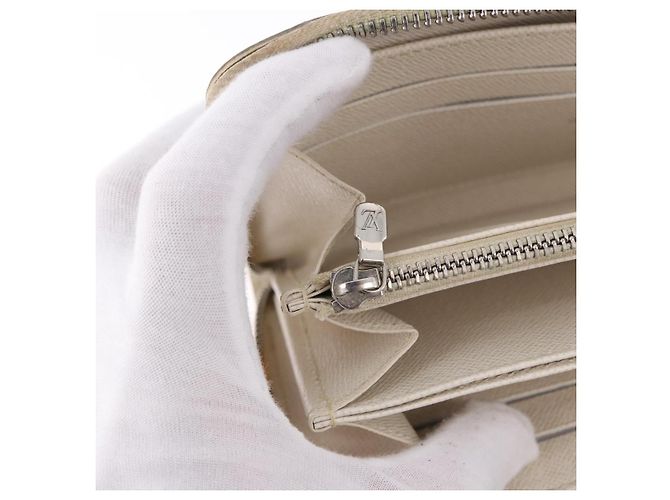 LOUIS VUITTON Epi Zippy Wallet Long Wallet White M6007J LV Auth 191982 Bianco - vista 21