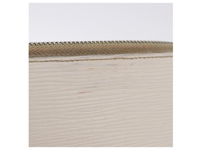 LOUIS VUITTON Epi Zippy Wallet Long Wallet White M6007J LV Auth 191982 Bianco - vista 4