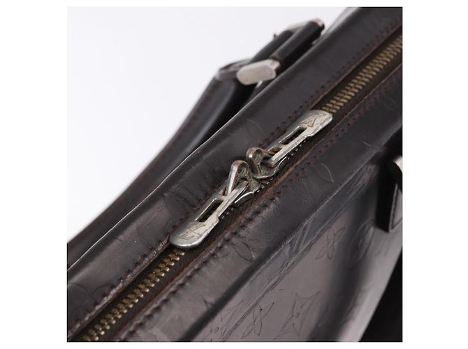LOUIS VUITTON Borsa Monogram Grasse Erwin Marrone Cafe M46580 LV Auth BA14595 Monogramma - vista 14