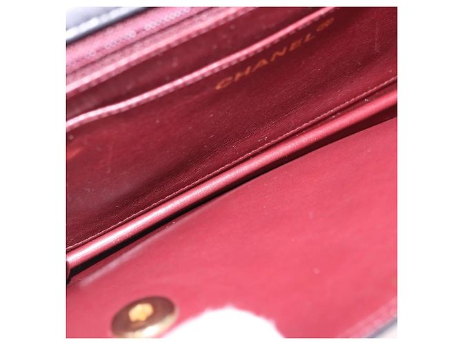CHANEL Matelasse Chain Shoulder Bag Lamb Skin 2way Black Gold CC Auth 194687SAM Nero D'oro - vista 23