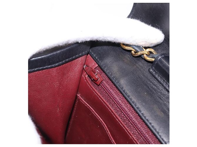 CHANEL Matelasse Chain Shoulder Bag Lamb Skin 2way Black Gold CC Auth 194687SAM Nero D'oro - vista 26